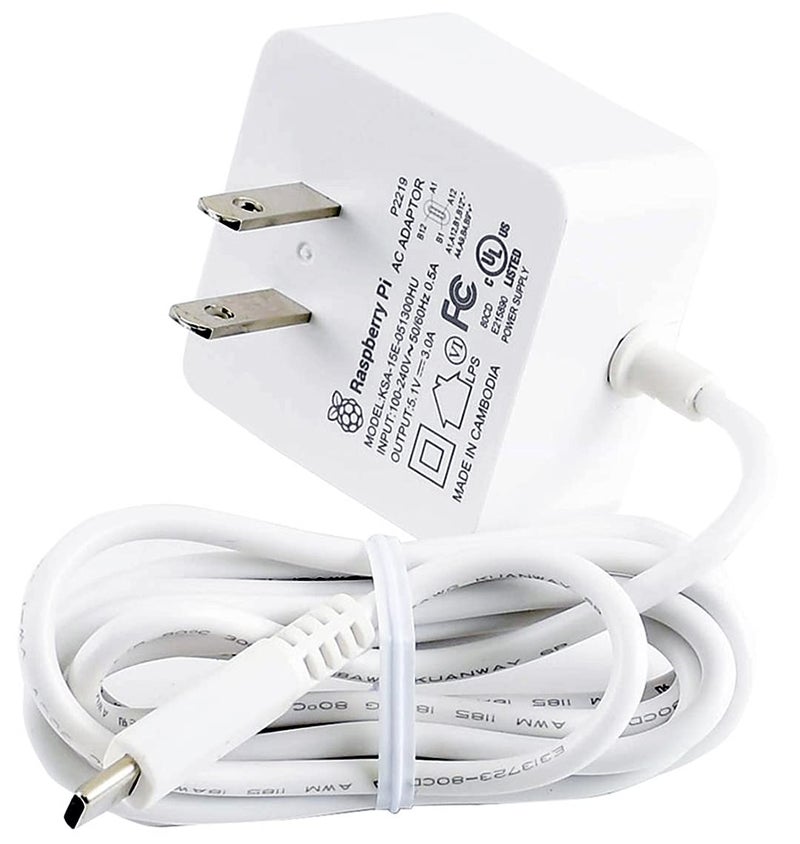 Raspberry Pi 15W USB-C Power Supply US - White - Image 3
